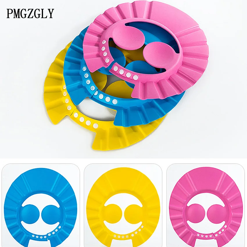 

Adjustable Shield Waterproof Ear Protection Eye Children Hats Infant Baby Shower Caps Shampoo Cap Wash Hair Kids Bath Visor Hats