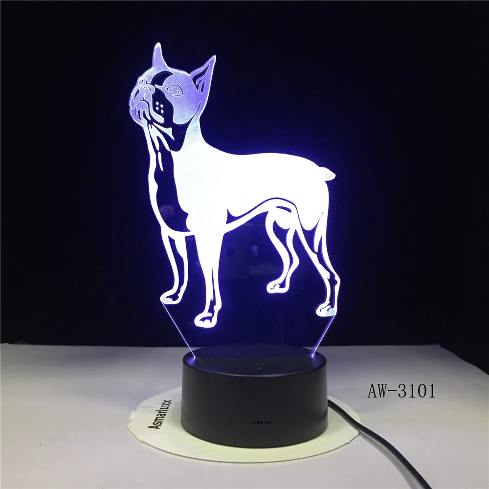 

Bulldog Poodle Jack Russell Terrier Rottweiler Afghan Hound Basset Hound Dobermann 3D LED Dog Lamp Labrador Retriever AW-3101