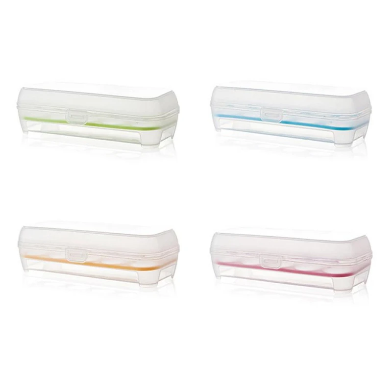 2018 New Practical Single Layer Refrigerator Food 10 Eggs Airtight Storage container plastic Box hot sale C0329#0               02