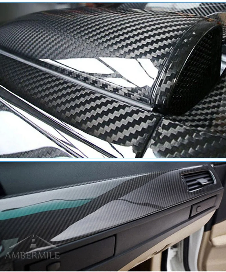 5D Carbon Fiber Vinyl Film Car Stickers Wrap for Mini Cooper R50 R53 R55 R56 R57 R60 R61 F54 F55 F56 F60  (4)
