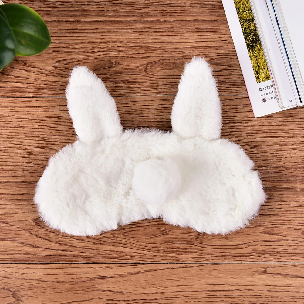Kawaii 1 шт. маска для сна в форме кролика Расслабляющая Спящая помощь вслепую мягкая маска для глаз - Цвет: as picture