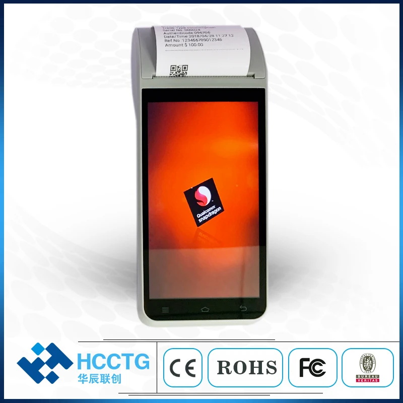 4G 3G NFC Smart Mobile Payment Handheld Android POS Device With Printer HCC-Z91