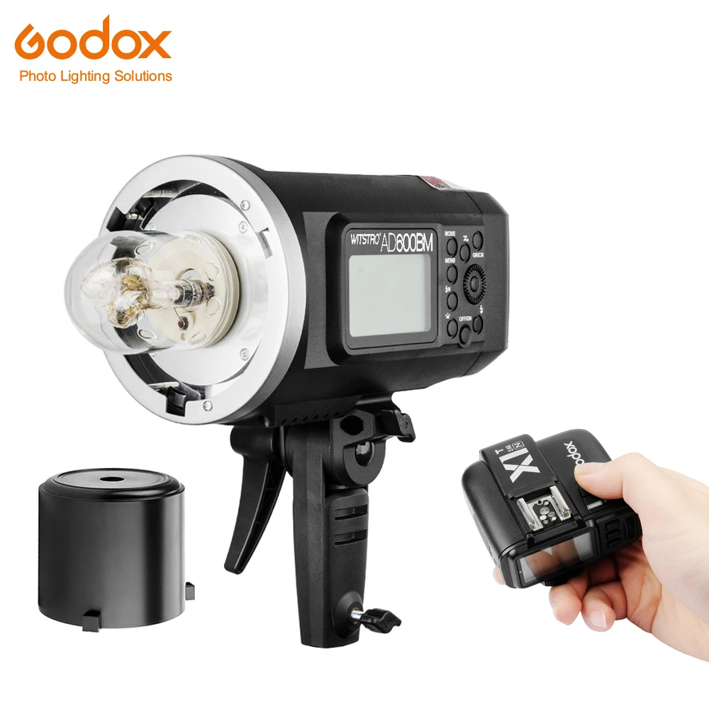 

Manual Version Godox AD600BM HSS 1/8000s 600W GN87 Flash Light w/ Lithium Battery 8700mAh + Godox X1N Flash Trigger for Nikon
