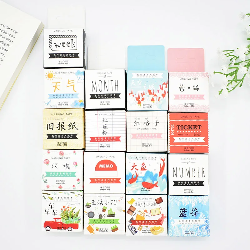

DIY Cute Kawaii Cartoon Decorative Washi Tape Lovely Lace Grid Tape For Home Decoration Scrapbooking Student 3016