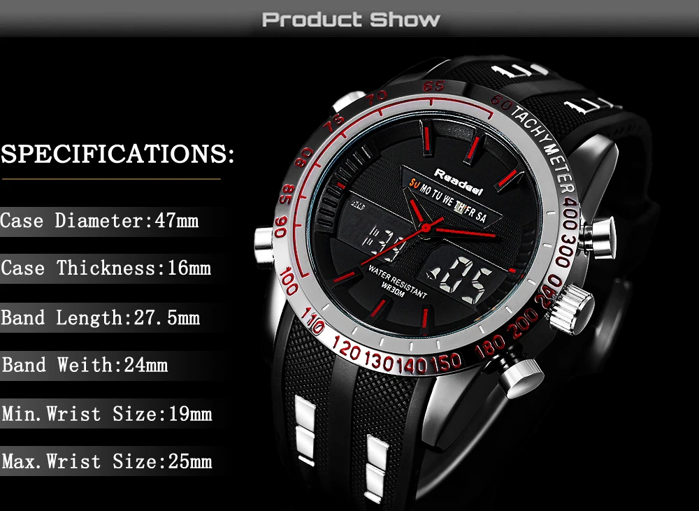 Digital Quartz Sports Watch