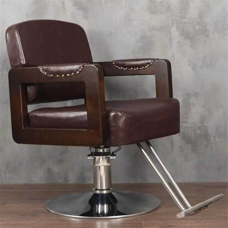 Kappersstoelen Cabeleireiro Stoel Mueble Sedie Sedia Schoonheidssalon Stuhl барберо салон Silla Cadeira Barbearia парикмахерское кресло - Цвет: MODEL C