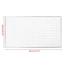 MEXI 1 шт. 26x44 см барбекю из нержавеющей стали Гриль Mesh сетка для приготовления пищи на открытом воздухе Кухня Запчасти для приготовления пищи