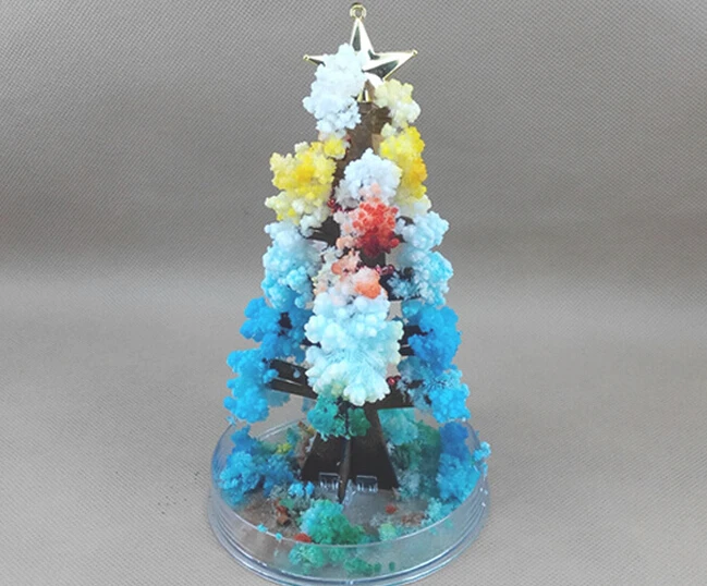 

2019 17x10cm Color DIY Visual Magical Crystal Paper Growing Tree Magic Christmas Grow Trees Kids Arbol Magico Science Baby Toys