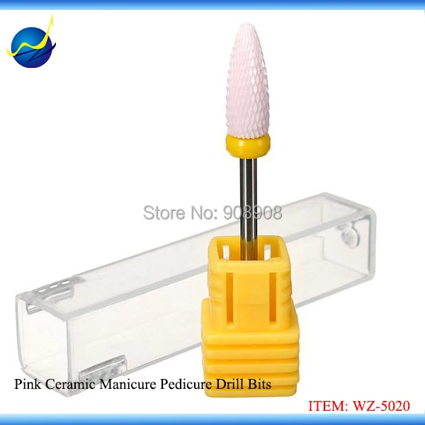 

Free shipping 1pc Pink Flame Ceramic Nail Cuticle Bit Drill Nail Electric Nail File Chiropody Podiatry Manicure & Pedicure Tools