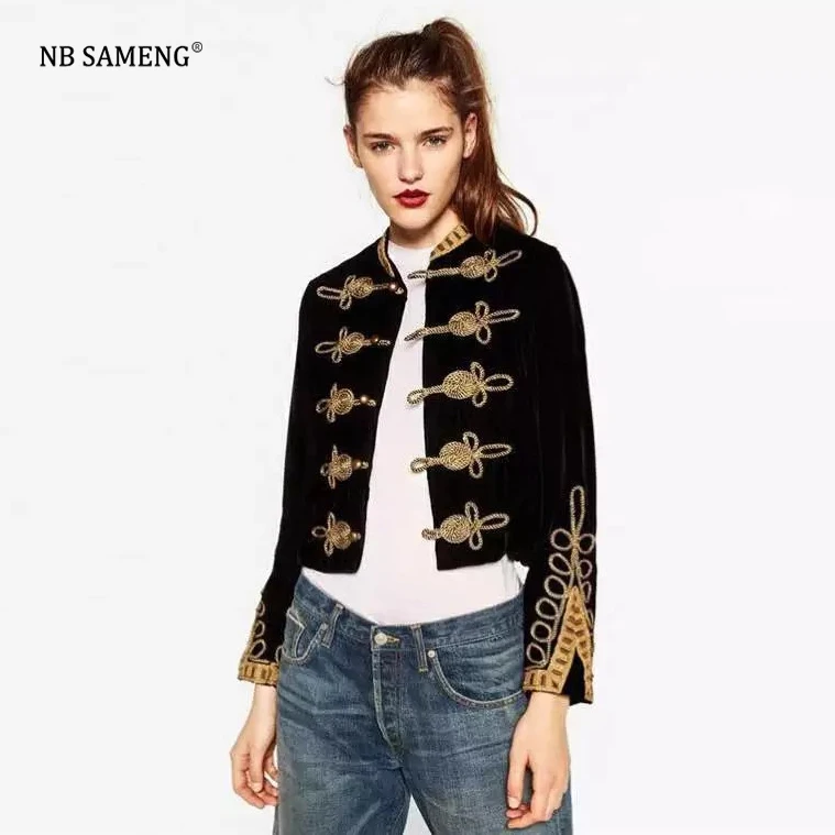Military crop jacket Cheap crop jacket, Buy Quality embellished jacket directly from China napoleon military jacket Suppliers: Napoleon Military Jacket Vintage White Embellished Jacket Napoleon Crop jacket Double Breasted Gold Buttons Military Jacket Enjoy Free Shipping Worldwide! Limited Time Sale Easy Return.
