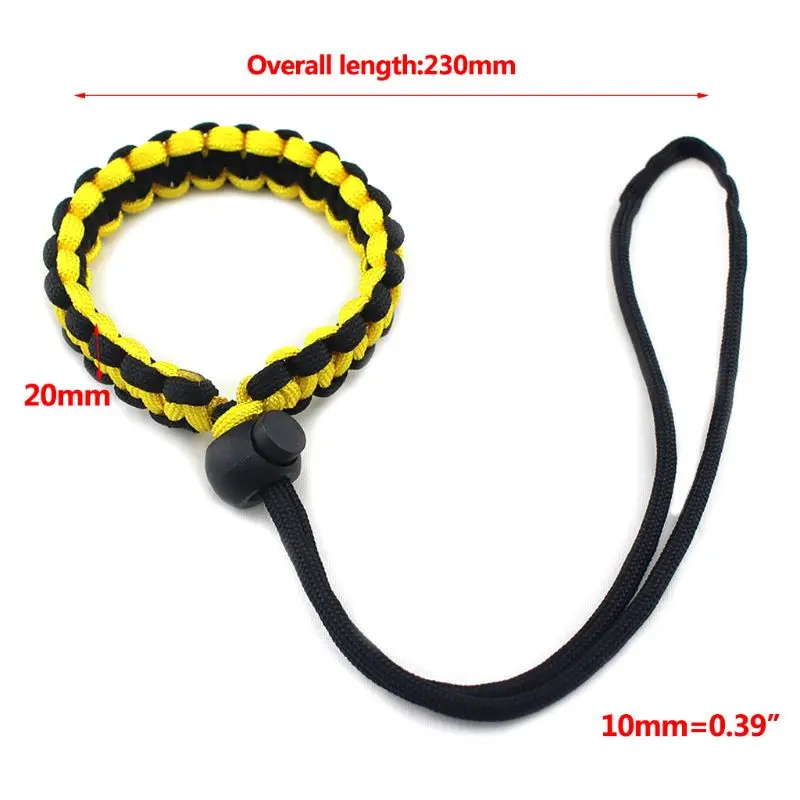 Нейлоновый плетеный браслет Paracord для цифровой камеры ручной ремешок Nikon Canon Sony