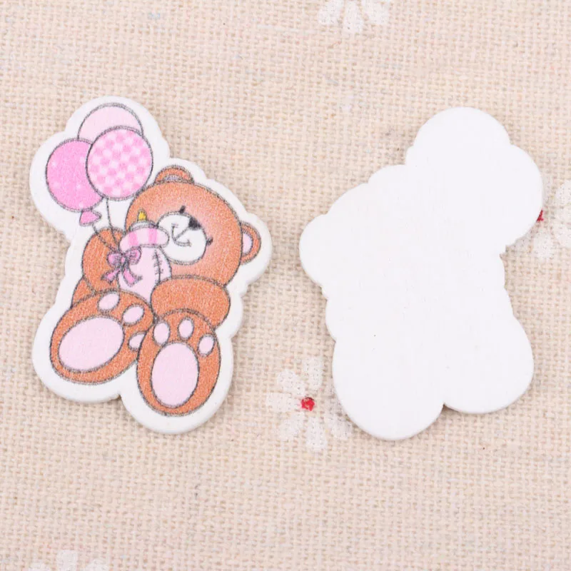 Description Picture 6 of itemBlue/Pink Lovely Bear Pattern Scrapbooking Craft Embellishment For Handmade Sewing Home Decoration 28x34mm 20pcs