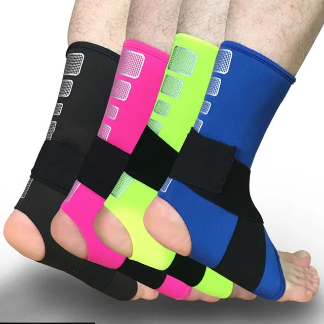2Pcs/Lot Adjustable Neoprene Ankle Support Pad Protect Sport Sock for Running Injury Sprain