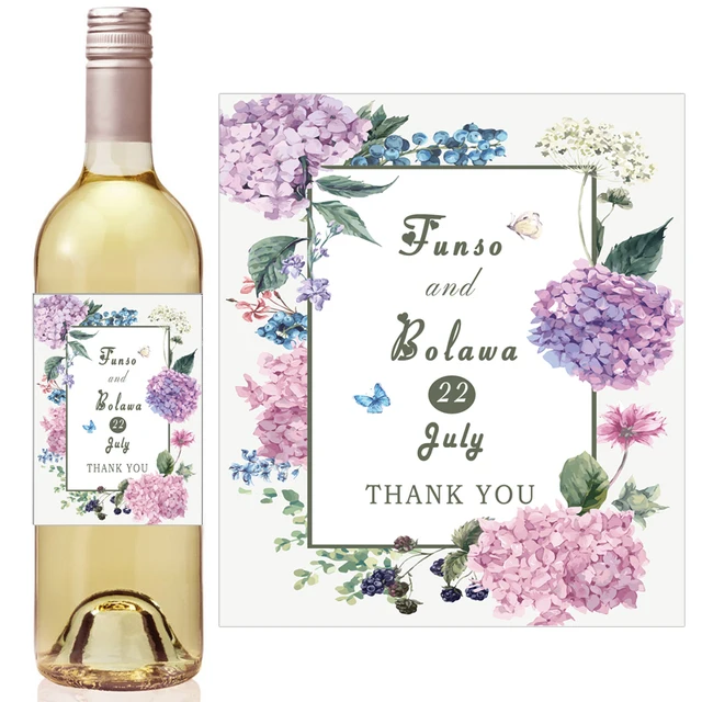 aliexpress com buy garden theme bridal shower mini wine labels