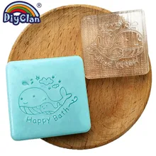 Кит мыло ручной работы делая форма для выпечки счастливые ванны ясные Diy органические стеклянные прижимка для мыла с ручкой акриловые Главы на заказ