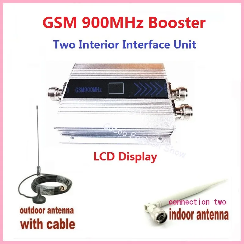 

Led Screen display GSM 900mhz cell phone repeater celular mobile phone Signal Repeater booster,GSM amplifier + antenna 1 set