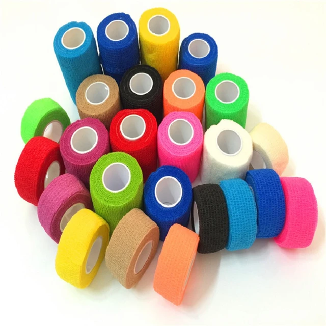 Autoadhesivo vendaje cohesivo cohesive bandage esparadrapo deportivo  bandage self-adhesive medical elastic bandage tape sporttap - AliExpress