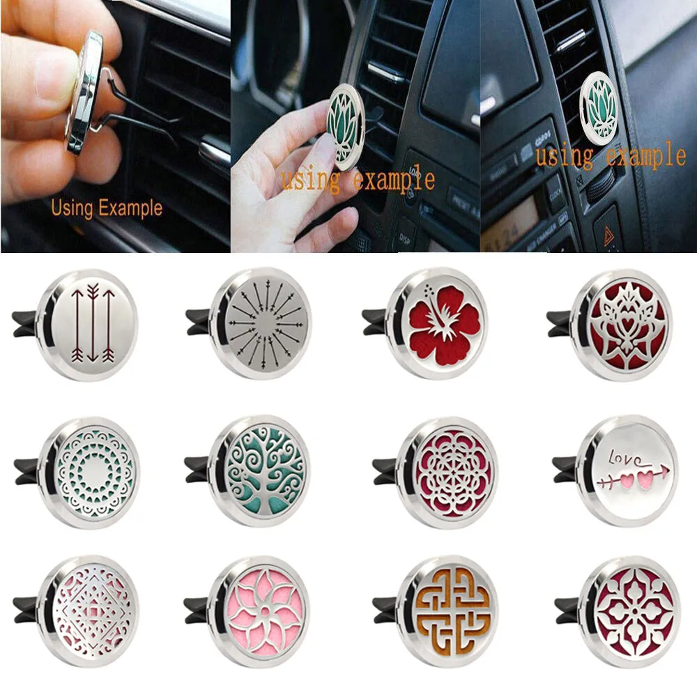

Stainless Car Air Auto Vent Freshener Essential Oil Gift Decor Clip Decoration For Essential Oils Diffuser Fragrance Car-styling