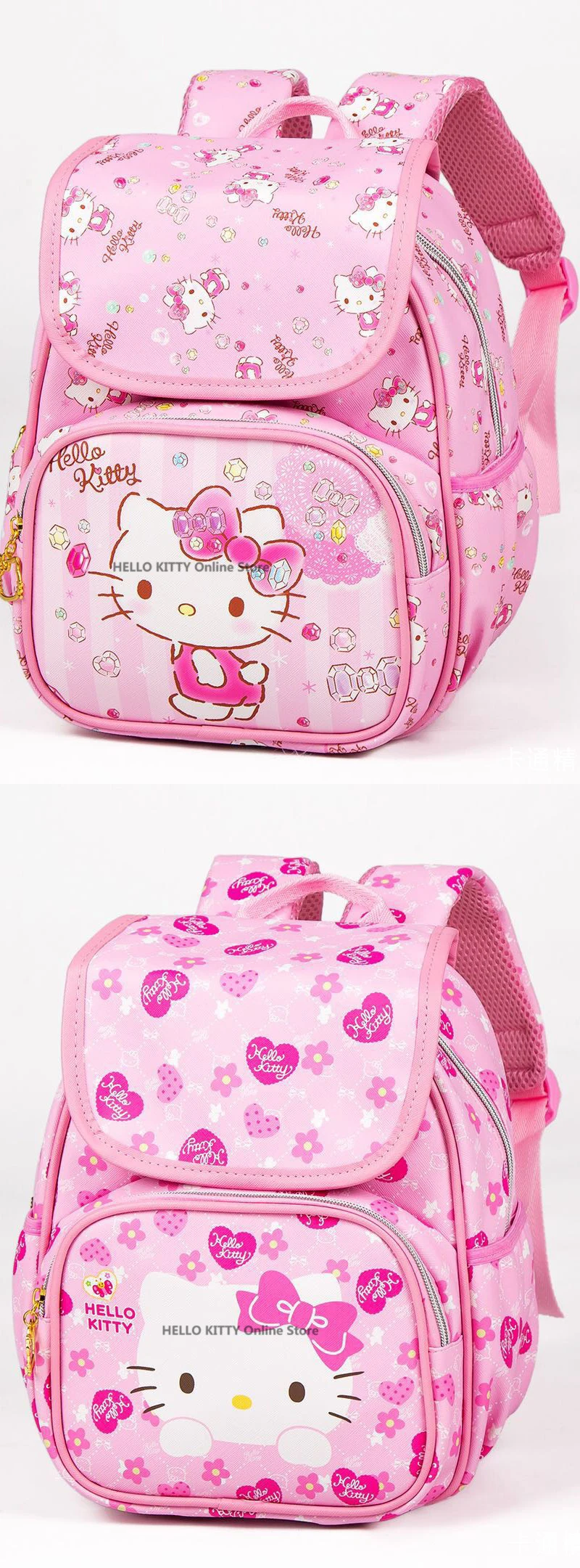 Сумка hello kitty, милая мультяшная сумка hello kitty, модная детская розовая сумка на плечо KT, PU водонепроницаемая сумка для девочек, плюшевый рюкзак на плечо