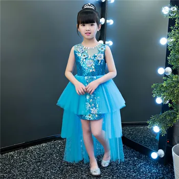 

Gorgeous Exquisite Fashionable Layers Flower Girl Princess Dresses Kids Children Sequins Clothes Teens Prom Party Wedding Dress