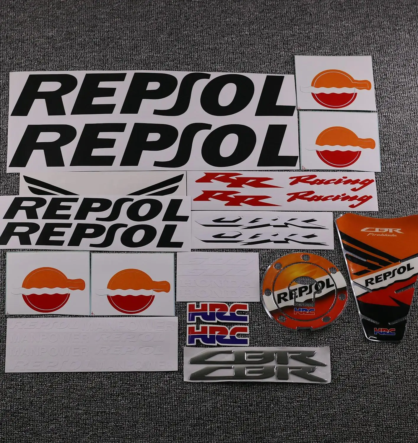 

Motorcycle Fairing Kit Stickers Decals For HONDA CBR250R CBR600RR CBR1000RR Universal CBR HRC Decorative Sticker Decal Set