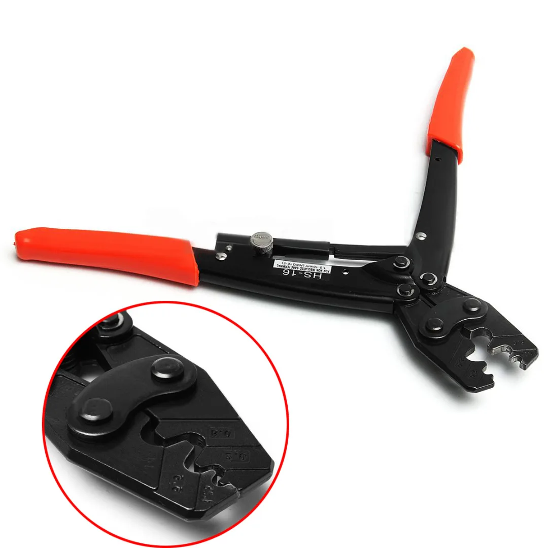 1pcs HS-16 1.25-16mm Plug 50 Amp Cable Terminal Crimping Plier Tool Wire Crimper