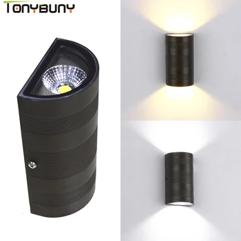 

Modern aluminum outdoor led wall light AC110 AC220V up down wall lamp fixture wall sconce mounted