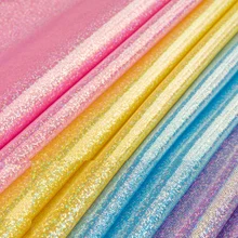 Флуоресцентная Лазерная эластичная трикотажная цветная блестящая ткань для сцены, свадьбы, декоративная ткань для шитья кукольной ткани 100 см* 160 см D20
