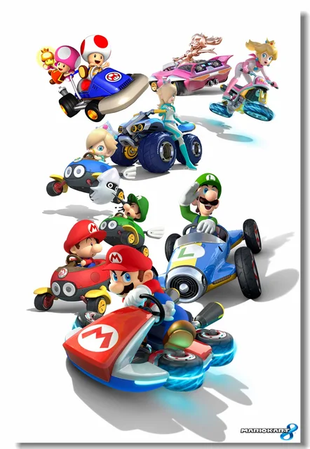 Cheap Custom Canvas Wall Decor Princes Peach Poster Super Mario Kart Wall Stickers Mural Cafe Bar Decals Dining Room Wall Arts #0499# Cheap Custom Canvas Wall Decor Princes Peach Poster Super Mario Kart Wall Stickers Mural Cafe Bar Decals Dining Room Wall Arts #0499#