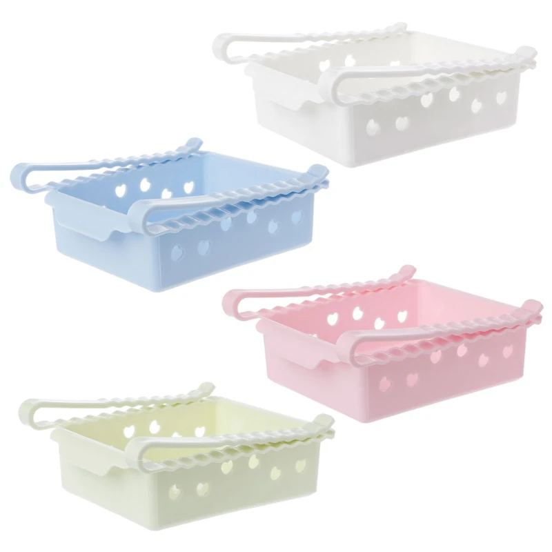 

Slide Fridge Space Saver Freezer Organizer Storage Rack Shelf Holder Kitchen