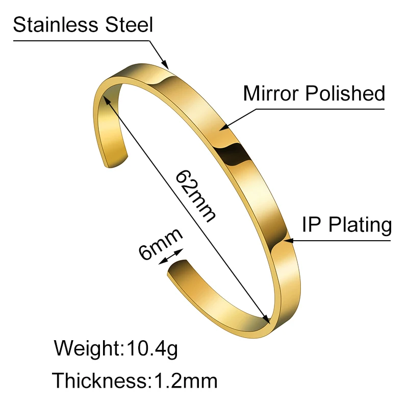 ELSEMODE 12 стильных вдохновляющих браслетов-манжет из нержавеющей стали, мотивационные украшения для друзей