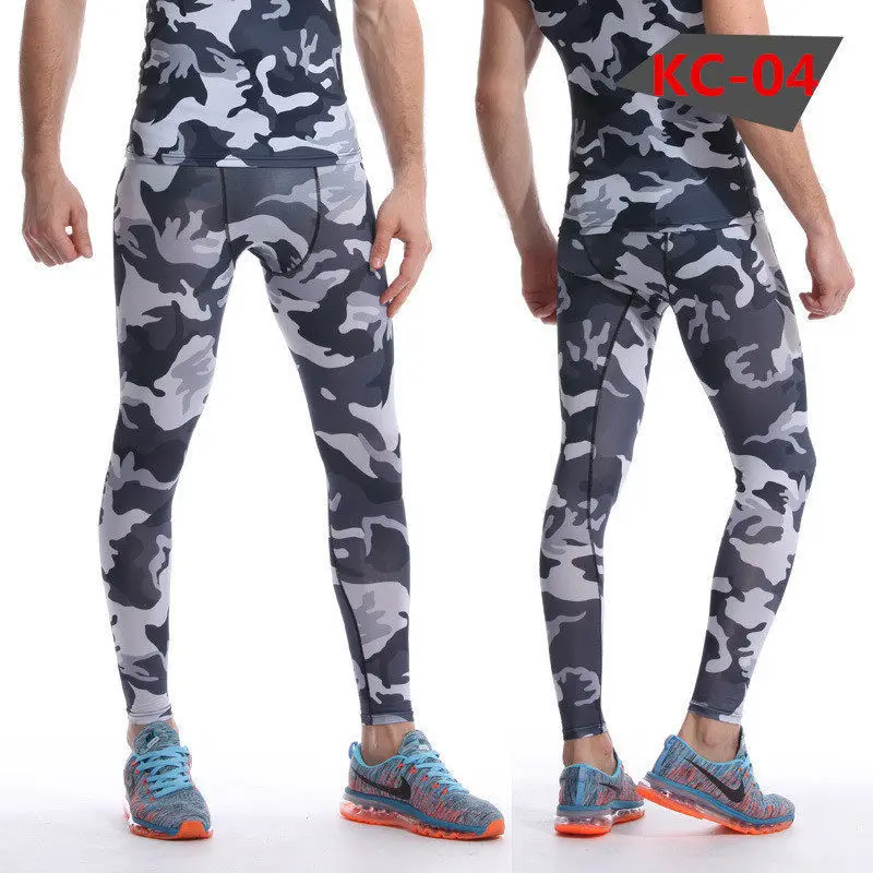 

Camouflage Fitness Pants Male Elastic Quick-drying Sports Pants Running, Riding Basketball Exercise Tight Pants