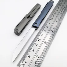 Mini Folding Knife S35VN Blade Titanium Handle Outdoor Camping Portable Pocket Knives Survival Hunting Tactical Utility EDC Tool Mini Folding Knife S35VN Blade Titanium Handle Outdoor Camping Portable Pocket Knives Survival Hunting Tactical Utility EDC Tool