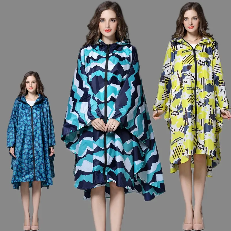 

New Arrive Big Size Men And Women Lightweight Poncho Fashion Waterproof Raincoat Adults Outdoor Rainwear