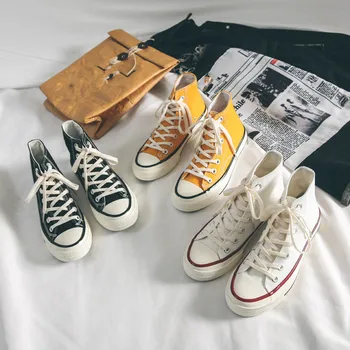 

white 2019 Casual spring Lace-Up Basic Rubber autumn new Flock women Cross-tied Round Toe Canvas fashion Fabric woman canvas