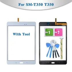 8,0 "для samsung Galaxy Tab 8,0 T355 T350 SM-T355 SM-T350 Tablet Сенсорный экран планшета Сенсор Передняя Внешний Стекло объектив Панель