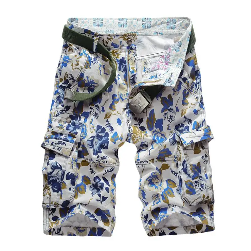 Военные карго-шорты камуфляжные летние модные камуфляжные многокарманные Homme армейские повседневные свободные шорты размер 38