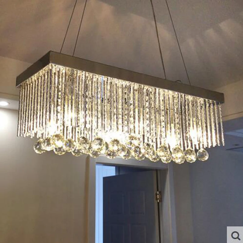 

T Luxury Crystal Pendant Light Dining Room Restaurant Living Room Hall Corridor Aisle Bar LED Bulbs included hot sell