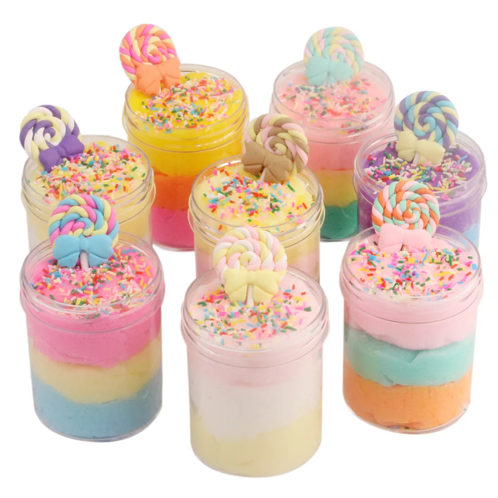 

Children's giant non-stick slime ice cream drawing mud children's puzzle decompression thousand silk mud toys 2019 new style