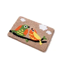 WILLOW мультфильм Плюшевый домашний коврик для ванной двери абсорбирующий нескользящий ковер птица велосипед шаблон коврик