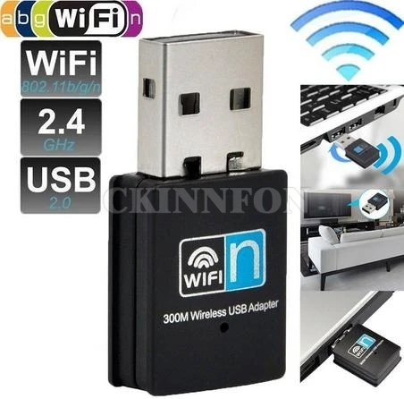 100 шт./лот 300 Мбит мини USB Wifi беспроводной адаптер 802,11 B/G/N сеть LAN