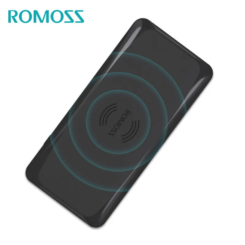 NEW ROMOSS Qi Wireless Charger Power Bank 5000mAh Fast Rechargeable External Battery USB Poverbank Charging Pad for Smartphone