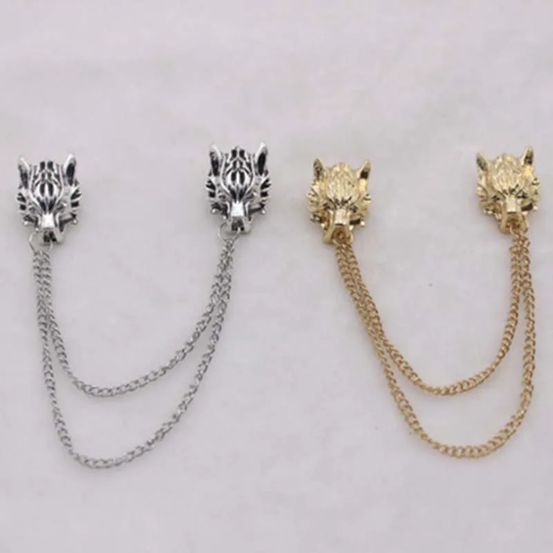 Брошь с кисточкой DoreenBeads в форме головы льва для мужчин и женщин модные ювелирные
