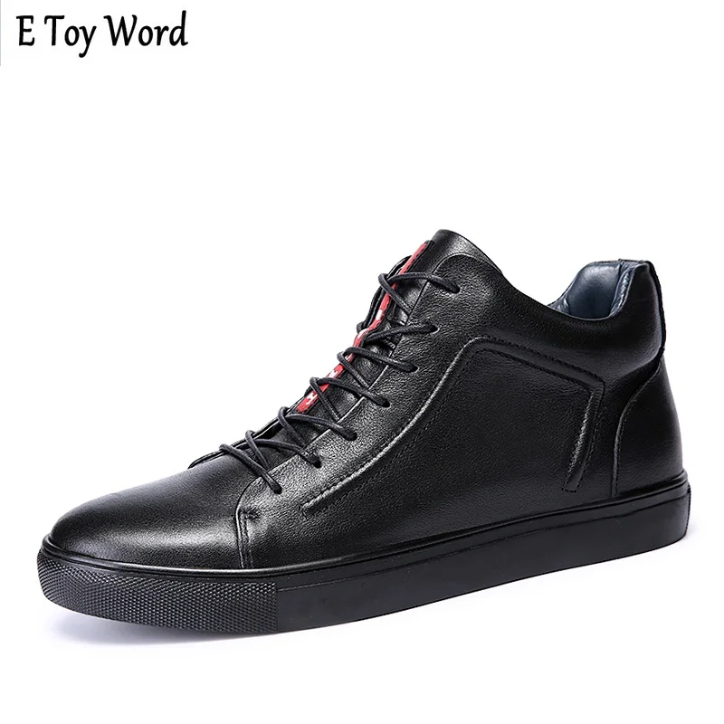 

E Toy Word Handmade Men Boots Big Size 38-47 Fashion Style Men Casual Shoes Autumn Winter High Quality Warm Boots Botas Hombre