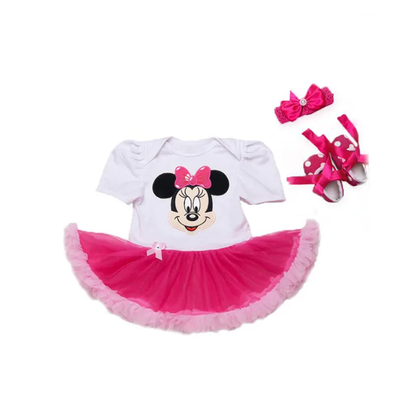 Fashion Baby Girls Dress 1 Year Girl Baby Birthday Dress Romper Retail