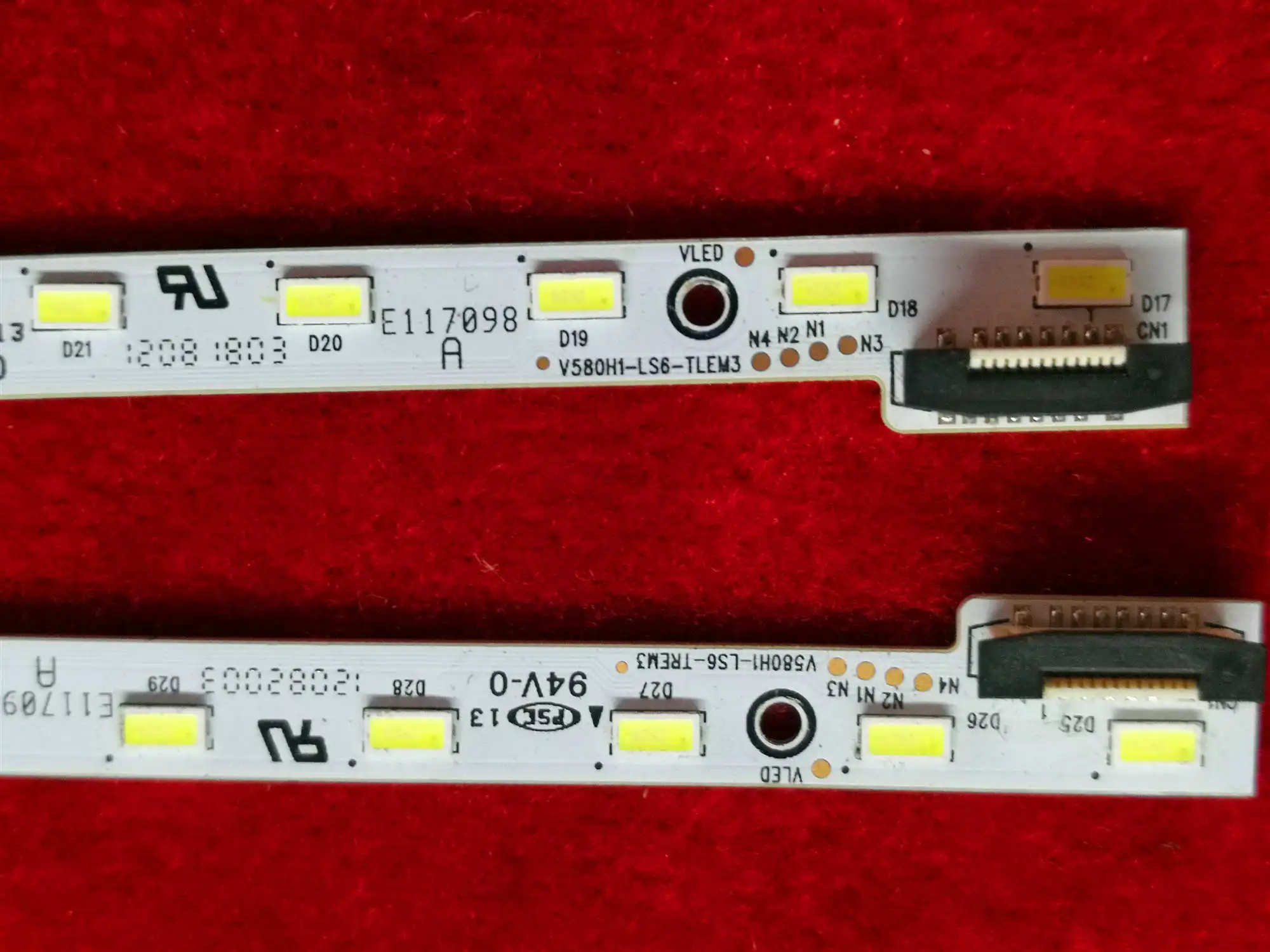 1set= 4Pieces For LED58X8100DE LED58XT880G3D LED58K610X3D Light Bar V580H1-LS6-TLEM3 V580H1-LS6-TREM3 58E760A | Лампы и освещение