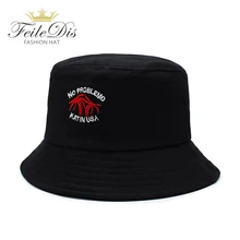 [FEILEDISMen, женская панама, хип-хоп, рыбацкая Панама, шляпы с вышивкой, хлопковые, для улицы, летние, повседневные, Swag Bob, козырек, Панама, Кепка