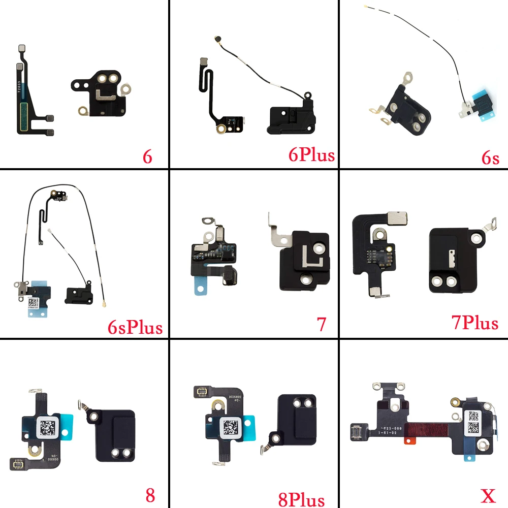 

WiFi Antenna Flex Cable and GPS Antenna Flex Cable Replacement for iPhone 6 6p 6s 6sp 7 7p 8 8 Plus X