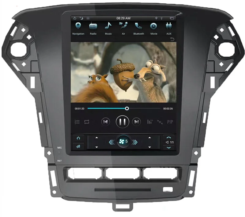 Top For Ford Mondeo 2013-2018 Vertical Screen Auto Audio 2GB+32GB 12.1" Tesla Android Car Radio GPS Multimedia Stereo 0