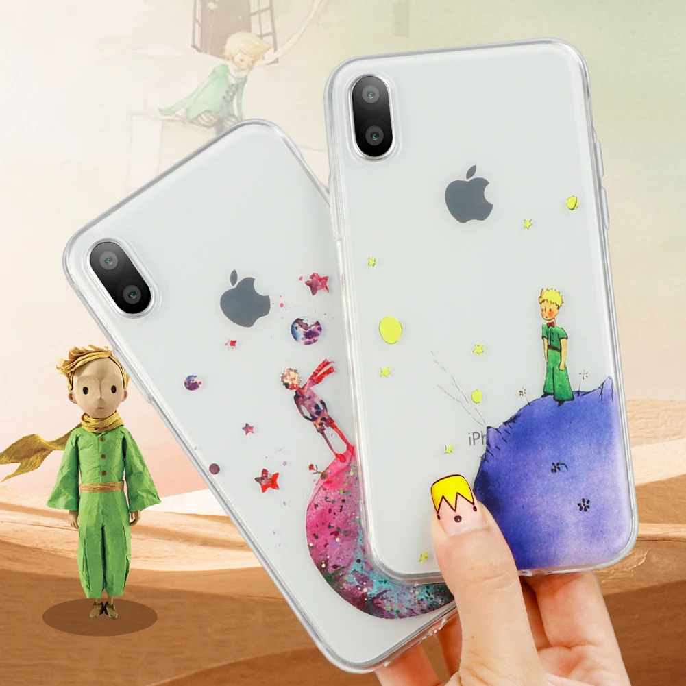 

Cartoon The Little Prince The Earth Space Case For iPhone 7 Plus 8 6 s 6s Capa For iPhone Xs Max XR For iPhone X 11 Pro Max Case